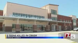 2 teens killed in crash in Orange County