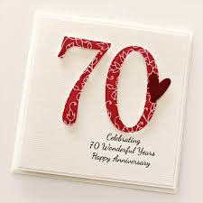 Birthday presents and christmas gifts can be challenging to buy for your spouse, particularly when you've been together for a number of years. 70th Anniversary Custom Card Personalised Wedding Husband Wife Platinum The Little Card Boutique On Madeit