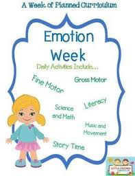 A Week Of Emotion Themed Lesson Plans For Preschool Pre K Kindergarten It Includes A Page Guide Emotions Preschool Preschool Lesson Plans Preschool Lessons