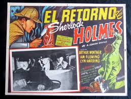 THE TRIUMPH OF SHERLOCK HOLMES" ARTHUR WONTNER N MINT MEXICAN LOBBY CARD  1935 | #464446116