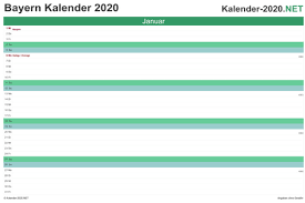 Schulferien und gesetzliche feiertage in bayern. Excel Kalender 2020 Kostenlos