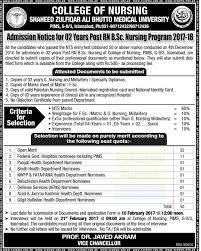 Admission Notice For 02 Years Post Rn B Sc Nursing Program 2017 18 College Of Nursing Pims Islamabad Admissio Nursing Programs Admissions Medical University