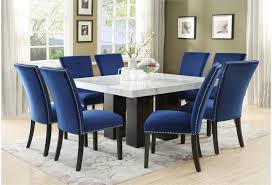 Target/furniture/kitchen & dining furniture/square : Steve Silver Camila Cm420wb 540pt Square Marble Top Dining Table Nassau Furniture And Mattress Dining Tables