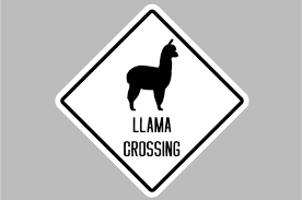 Download Llama Crossing Sign Svg Cut Files 20061 Free Svg Files For Cricut Silhouette And Brother Scan N Cut SVG Cut Files