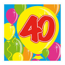 Geburtstag gratulieren möchte, kann diese mit diesem bild zum 40. Cocktail Servietten Happy Birthday Bunte Ballons 40 Geburtstag 20er Pack Gunstig Kaufen Bei Partydeko De