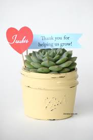 Say thank you with an easy teacher appreciation gift & free printable donut gift tag. Succulent Teachers Gift Or Mother S Day Gift Teacher Appreciation Gifts Diy Gifts For Friends Mason Jar Teacher