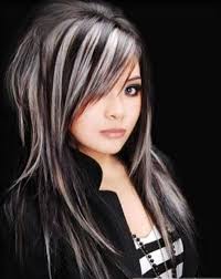 We love this hair colour for many reasons. Black Hair With White Tips Hairstyles Vip