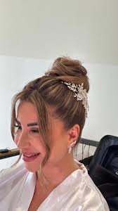 June 2024 Bride @fatenrkaram , Hair by me: @pierre.j.issa , Dress by:  @esposagroup , #bride #hairstyle #bridalhairstyle #bride2024