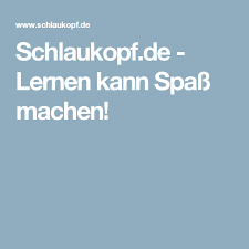 Schlaukopf De Lernen Kann Spass Machen Lernen Spass Lernhilfe