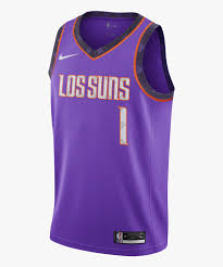 Fanatics stocks authentic suns apparel in signature styles for every fan, including the new suns city edition jerseys! Phoenix Suns City Edition Jersey Los Suns Devin Booker Jersey Hd Png Download Transparent Png Image Pngitem