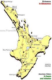 Map Of New Zealand North Island Journey Times Planetware North Island New Zealand Map Of New Zealand New Zealand North