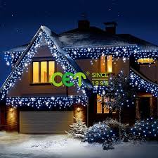 Snowing Icicles Light Christmas House Lights Outdoor Christmas Lights Blue Christmas Lights