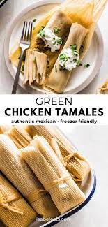 Green Chicken Tamales Isabel Eats Recipe Chicken Tamales Mexican Food Recipes Authentic Tamales