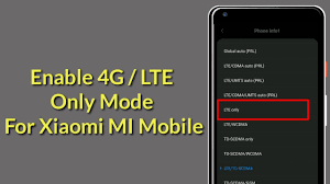 Selanjutnya pada pilihan sim tersebut. How To Enable 4g Lte Only Mode For Xiaomi Mi Mobile Youtube