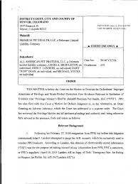 And michael yousif, an individual. Premium Pet Health V All American Pet Proteins Attorney Client Privilege Lawsuit