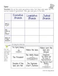 It created three separate parts or branches of the government each with different duties. Free Three Branches Of Government Cut And Paste Sort Tpt