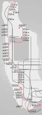 The Manhattan Subway Rent Map Where You Can T Afford To Live By Stop Map Manhattan Subway