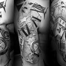 Black And White Space Tattoo Half Sleeve Top 101 Roman Numeral Tattoo Ideas 2020 Inspiration Guide Tattoos For Guys Full Sleeve Tattoos Half Sleeve Tattoo