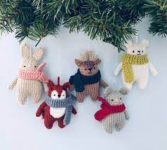 Diy tutorials to make christmas decorations and ornaments. Ravelry Winter Animals Knit Christmas Ornaments Pattern By Amy Gaines