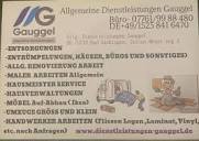 Gauggel Reinigung & Hausmeisterservice, Entrümppelug