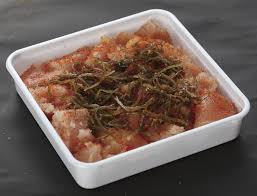 鮮鼓堂  無着色辛子明太子・昆布（小切子）300g [5342]