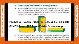 We did not find results for: Jawaban Esai Uji Kompetensi Bab 7 Ipa Kelas 8 Smp Halaman 41 Tekanan Zat Dan Penerapannya Youtube