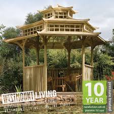 New 13x11ft Garden Wooden Oriental Japanese Pagoda Pergola Treated Wood Gazebo Pergola Exterior Disenos De Pergola Gazebo De Jardin