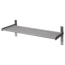 Great next to your carpenter's bench but serves just as well in the bathroom, entrance or office, keeping smaller items close at hand. Grundtal Stainless Steel Wall Shelf 60 Cm Ikea