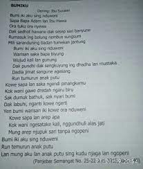 Struktur batin iki diwangun dening struktur lair mau. 1 Jlentrehna Struktur Teks Geguritan Bumiku Ing Dhuwur Kanti Bukti Ukara Sing Nyengkuyung Brainly Co Id