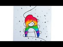 Looking to add some cute drawings to your bullet journals overall theme but need some ideas? How To Draw A Very Cute Space Girl Cute Drawing Youtube