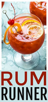 This Rum Runner Cocktail Will Give You All The Warm Island Vibes Packed With Rum Fruit Liqueurs And Tropical Rum Recipes Rum Runner Recipe Fruity Cocktails