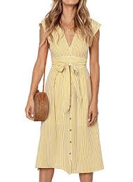 Stylish wrap dresses with head turning designs featuring midi and mini dresses in a pleasing colour palette. Thursday Amazon Spring Dresses Kristin Paquette