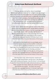 American National Anthem God Bless America Lyrics Anthem Lyrics Usa Songs Americans are a bit over the top. american national anthem god bless