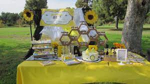 Free shipping on orders over $25 shipped by amazon. Dessert Table What Will Baby Bee Table Decorations Decor Baby Bee