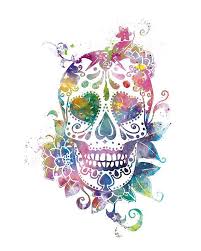 Figure of the women body has many gorgeous curves and veiled areas that can be heightened by tattooing a beautiful tattoo. Sugar Skull Art Print Day Of The Dead Watercolor Skull Candy Floral Skull Goth Macabre Tattoo Wall Art Gift Home Decor Download Skull Art Print Sugar Skull Art Print Skull Art