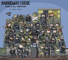 All Rainbow Six Siege Operators Year 3 Rainbow Six Siege Anime Rainbow Six Siege Art Rainbow Art