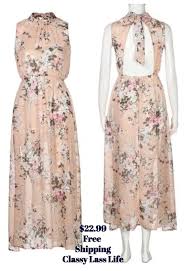 Light Pink Flowy Floral Dress Ankle Length With Keyhole Back Classy Ootd Classy Dress Fashion Casual Tops Boho Print Dress