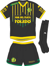 Playing in the bright coloured yellow and green shirts, aldosivi are a buenoes aires based member of the argentine primera division. Club Atletico Aldosivi