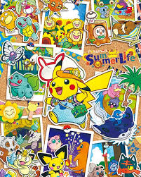 8月も残りあと少しだね ピカチュウたちは 夏休みを元気いっぱいに楽しんでいるみたい pikachu pokemon pikachu snap photooftheday summer fireworks beach campi ポケモン ポケットモンスター ポケモンポスター