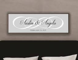 It can really easily fill gaps on your walls, add colour to your room and show your personality through them. Master Bedroom Wall Decor Over The Bed Wedding Anniversary Gift Wall Decor Master Bedroom Signs Above Bed Infinity Sign Wood Sign With Names