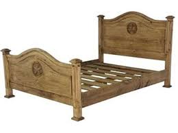 Complete Rustic Wood Bed With Carved Texas Star King Rustic Wood Bed Rustic Bedroom Decor Furniture
