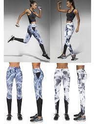 Shein radlerhose mit weitem taillenband. Sport Leggins Leggings Muster Radler Yoga Jogging Fitness Trend Hose Kaufen Bei Yeset Shop