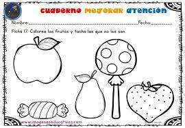 Los niños de 1 y 2 años siguen desarrollando la destreza de usar su cuerpo con los músculos grandes y pequeños (motricidad gruesa y motricidad fina) para realizar las actividades. Cuadernillo Fichas Para Trabajar La Preescritura Y La Atencion Nivel Inicial 2 3 Anos Fichas Evaluaciones Para Preescolar Imagenes Educativas