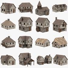 Medieval Houses 3d Max Dioramaideas Medieval Houses 3d Max Croquis Maison Decor Medievale Et Maison