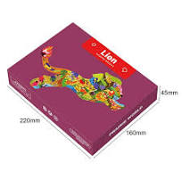 80-Piece Unique Shaped Jigsaw Puzzle for Adults & Kids Educational Toys  Dinosaur Ocean Lion Designs on 1.8mm Thick Board Early Learning Family ...