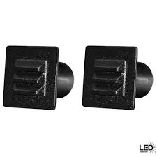 Hampton Bay Low Voltage Half Brick Led Deck Light For Steps New Black