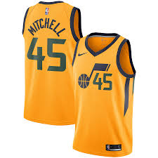 Authentic utah jazz jerseys are at the official online store of the national basketball association. Men S Utah Jazz Donovan Mitchell Nike Gold Replica Swingman Jersey Statement Edition