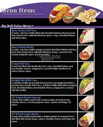 Taco bell food camera food fish. Online Menu Of Taco Bell Connelly Springs Nc