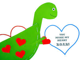So i'm trying to be ahead of the game and work. Dinosaur Valentine Cards Our Kid Things