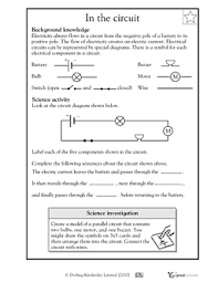 Parts Of An Electrical Circuit Diagram Science Worksheets Free Science Worksheets Science Electricity